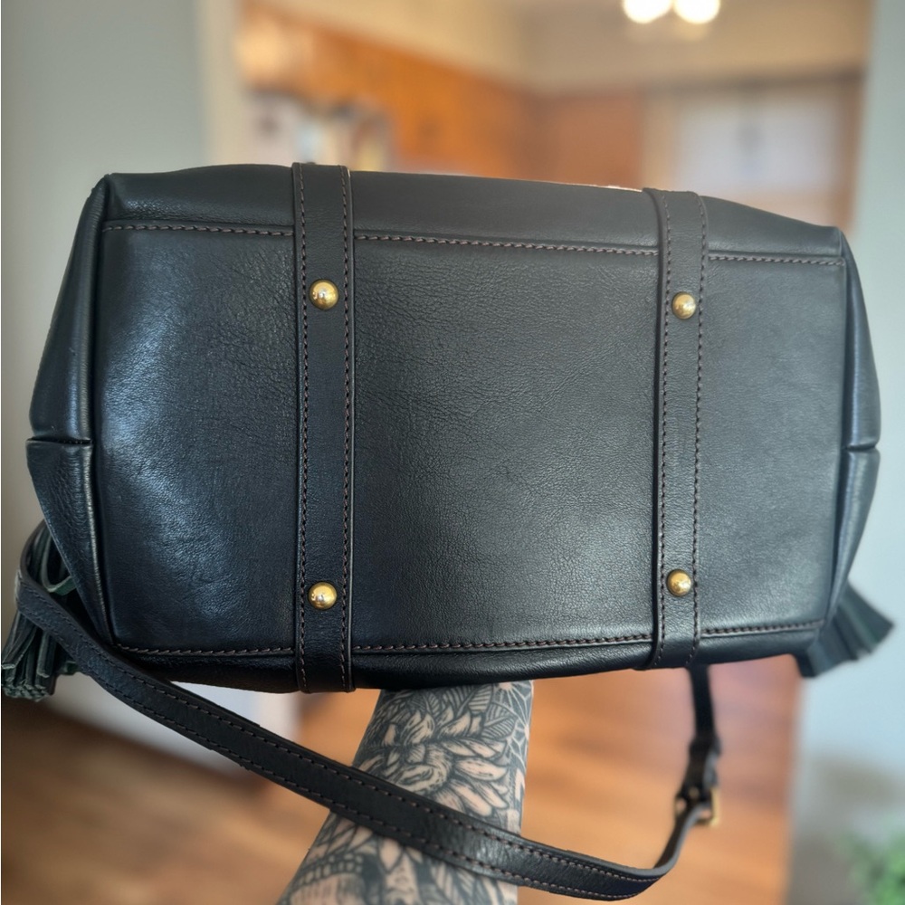 Dooney & Bourke Black Florentine Bristol Satchel - Picture 5 of 6